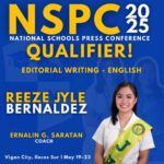 𝐑𝐞𝐞𝐳𝐞 𝐉𝐲𝐥𝐞 𝐁𝐞𝐫𝐧𝐚𝐥𝐝𝐞𝐳 𝐑𝐞𝐩𝐫𝐞𝐬𝐞𝐧𝐭𝐬 𝐒𝐚𝐢𝐧𝐭 𝐉𝐨𝐬𝐞𝐩𝐡 𝐂𝐨𝐥𝐥𝐞𝐠𝐞 𝐚𝐭 𝐍𝐒𝐏𝐂 𝟐𝟎𝟐𝟓 𝐢𝐧 𝐕𝐢𝐠𝐚𝐧