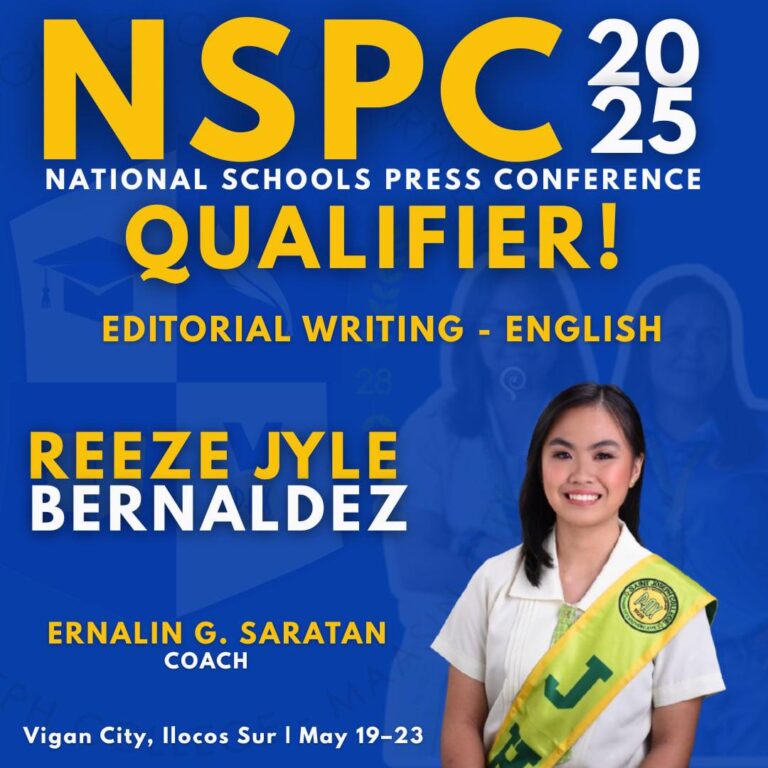 𝐑𝐞𝐞𝐳𝐞 𝐉𝐲𝐥𝐞 𝐁𝐞𝐫𝐧𝐚𝐥𝐝𝐞𝐳 𝐑𝐞𝐩𝐫𝐞𝐬𝐞𝐧𝐭𝐬 𝐒𝐚𝐢𝐧𝐭 𝐉𝐨𝐬𝐞𝐩𝐡 𝐂𝐨𝐥𝐥𝐞𝐠𝐞 𝐚𝐭 𝐍𝐒𝐏𝐂 𝟐𝟎𝟐𝟓 𝐢𝐧 𝐕𝐢𝐠𝐚𝐧
