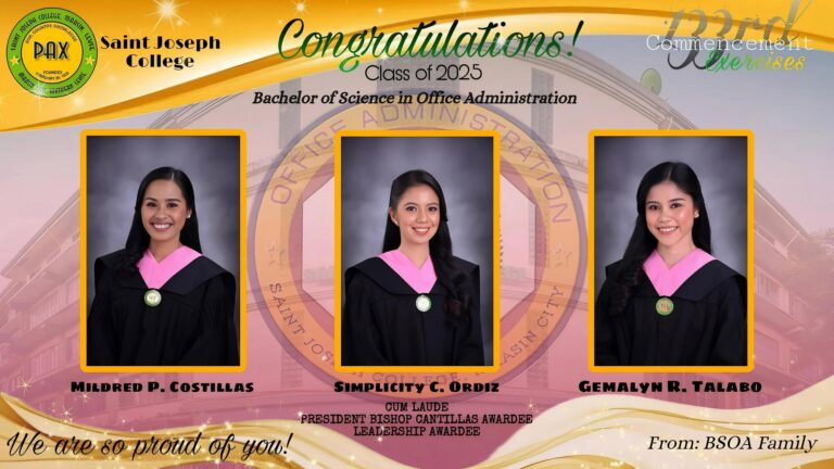 Congratulations Batch 2025 Office Administration Graduates!