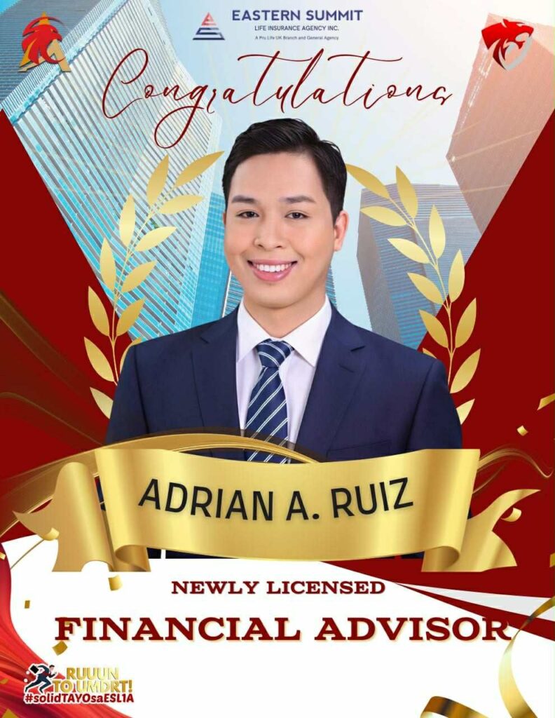 𝗖𝗼𝗻𝗴𝗿𝗮𝘁𝘂𝗹𝗮𝘁𝗶𝗼𝗻𝘀 𝘁𝗼 𝗠𝗿. 𝗔𝗱𝗿𝗶𝗮𝗻 𝗔𝗹𝗮𝘀 𝗥𝘂𝗶𝘇 𝗳𝗼𝗿 𝗯𝗲𝗰𝗼𝗺𝗶𝗻𝗴 𝗮 𝗡𝗲𝘄𝗹𝘆 𝗖𝗼𝗱𝗲𝗱 𝗟𝗶𝗰𝗲𝗻𝘀𝗲𝗱 𝗙𝗶𝗻𝗮𝗻𝗰𝗶𝗮𝗹 𝗔𝗱𝘃𝗶𝘀𝗼𝗿!