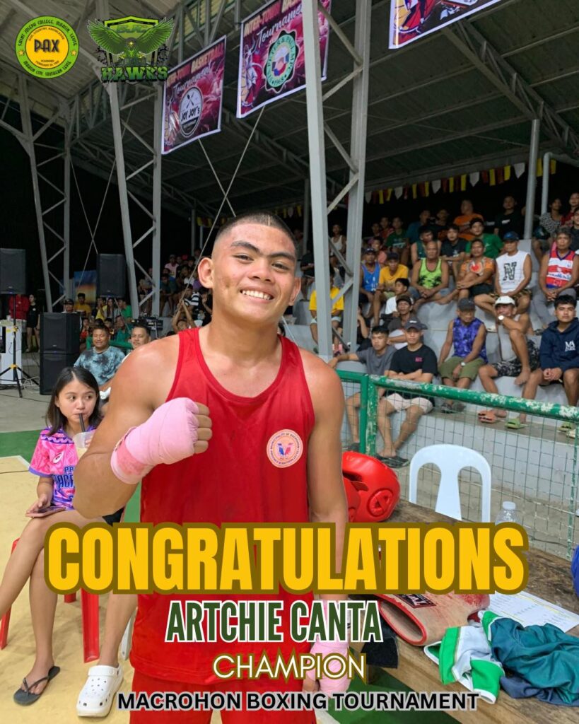 Congratulations to Artchie Canta