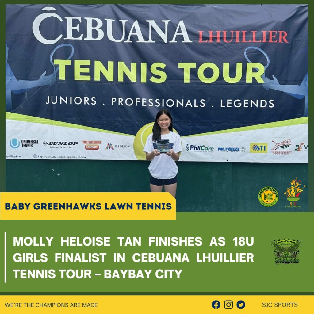 Cebuana Lhuillier Tennis Tour – Baybay CityMolly Heloise Tan Shines as 18U Girls Finalist!