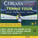 Cebuana Lhuillier Tennis Tour – Baybay CityMolly Heloise Tan Shines as 18U Girls Finalist!
