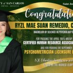 Congratulations, Ryzl Mae Suan Remedio, CHRA, RPm