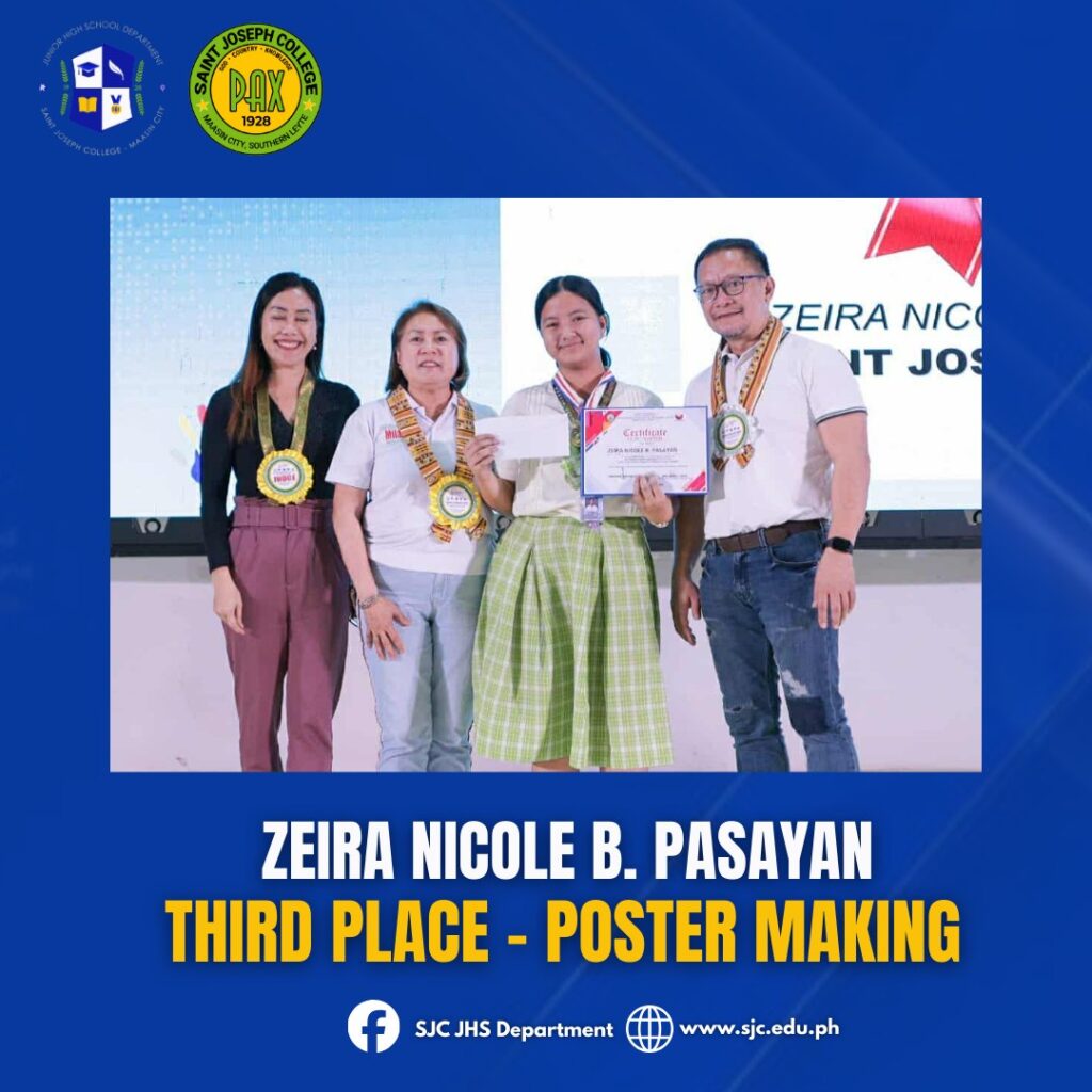 𝐉𝐔𝐒𝐓 𝐈𝐍 | 𝟑𝐫𝐝 𝐏𝐥𝐚𝐜𝐞 𝐏𝐨𝐬𝐭𝐞𝐫 𝐌𝐚𝐤𝐢𝐧𝐠 𝐙𝐞𝐢𝐫𝐚 𝐍𝐢𝐜𝐨𝐥𝐞 𝐁. 𝐏𝐚𝐬𝐚𝐲𝐚𝐧