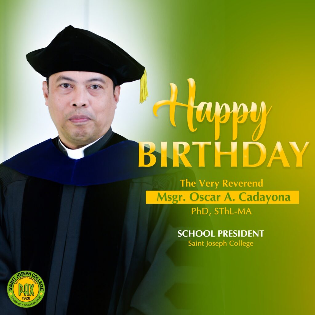 HAPPY BIRTHDAY! | Let us joyfully celebrate the birthday of our very own School President, Very Rev. Msgr. Oscar Cadayona, who is celebrating his special day today.