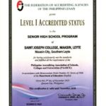 Another success for Saint Joseph College – Senior High School Department!