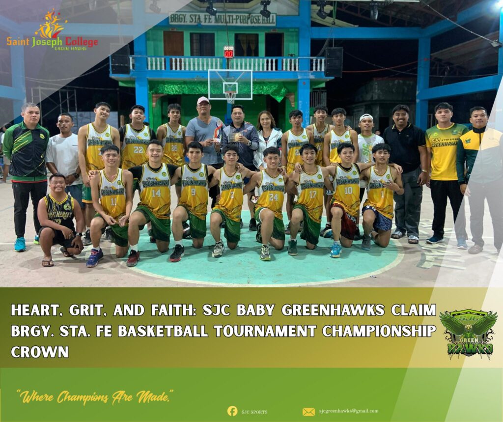 𝐓𝐡𝐞 𝐒𝐚𝐢𝐧𝐭 𝐉𝐨𝐬𝐞𝐩𝐡 𝐂𝐨𝐥𝐥𝐞𝐠𝐞 𝐁𝐚𝐛𝐲 𝐆𝐫𝐞𝐞𝐧𝐇𝐚𝐰𝐤𝐬 𝐁𝐚𝐬𝐤𝐞𝐭𝐛𝐚𝐥𝐥 𝐓𝐞𝐚𝐦 𝐜𝐥𝐚𝐢𝐦𝐞𝐝 𝐭𝐡𝐞 𝐂𝐡𝐚𝐦𝐩𝐢𝐨𝐧𝐬𝐡𝐢𝐩 𝐢𝐧 𝐭𝐡𝐞 𝐁𝐫𝐠𝐲. 𝐒𝐭𝐚. 𝐅𝐞 𝐈𝐧𝐭𝐞𝐫–𝐇𝐢𝐠𝐡 𝐒𝐜𝐡𝐨𝐨𝐥 𝐁𝐚𝐬𝐤𝐞𝐭𝐛𝐚𝐥𝐥 𝐓𝐨𝐮𝐫𝐧𝐚𝐦𝐞𝐧𝐭.