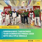 The GreenHawks Taekwondo Team showcased power, discipline, and fighting spirit, earning multiple medals in both Men’s and Girls’ divisions.