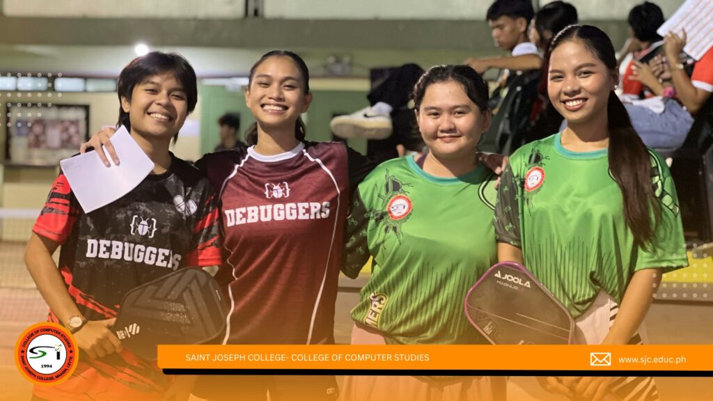 𝐇𝐈𝐆𝐇𝐋𝐈𝐆𝐇𝐓𝐒 | A big thank you to our Saint Joseph College President Msrg. Oscar A. Cadayona, Vice President and CCS Dean Mrs. Riza Lynn O. Siega, and our amazing faculty members who joined the celebration and enjoyed an exciting game of Pickleball with our CCS students at SJC Upper BCG at 2:30 PM